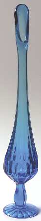 Thumbprint Colonial Blue 11"-14" Small Swung Vase