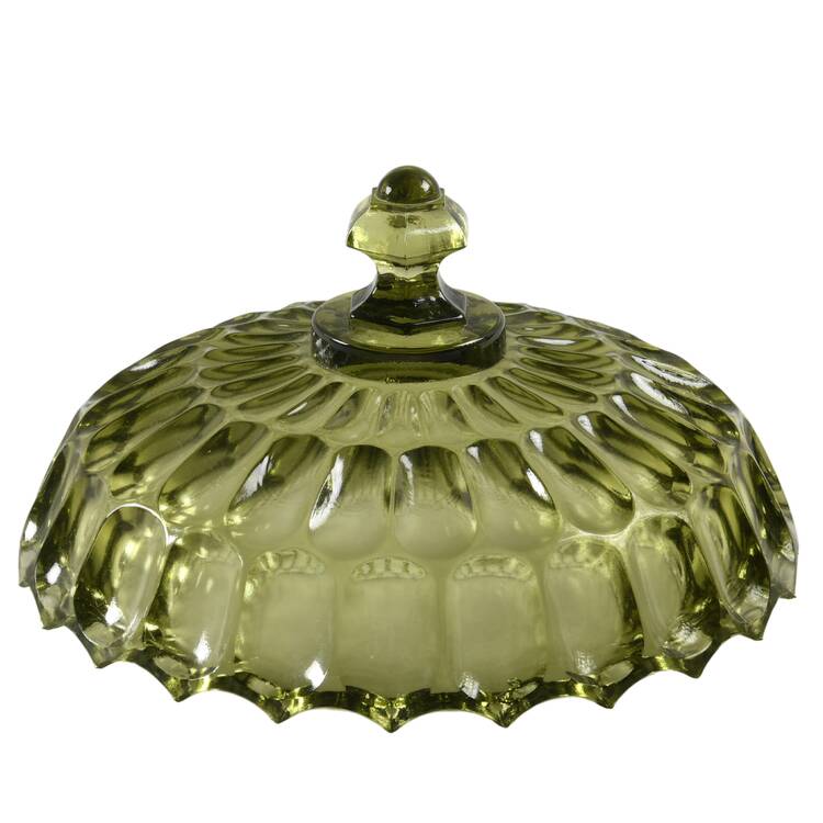Thumbprint Colonial Green Lid for Anniversary Bowl