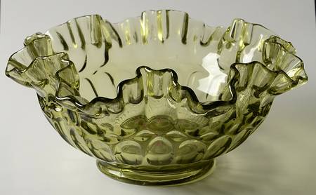 Thumbprint Colonial Green 8" Round Bowl