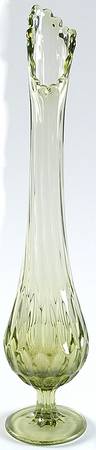Thumbprint Colonial Green 12"-16" Swung Bud Vase