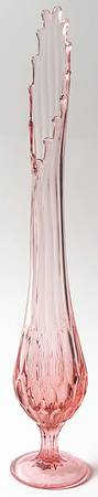 Thumbprint Colonial Pink 18"-20" Swung Bud Vase