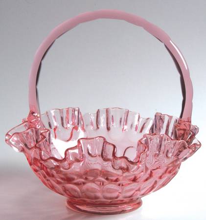 Thumbprint Colonial Pink #4438 Thumbprint 8" Basket