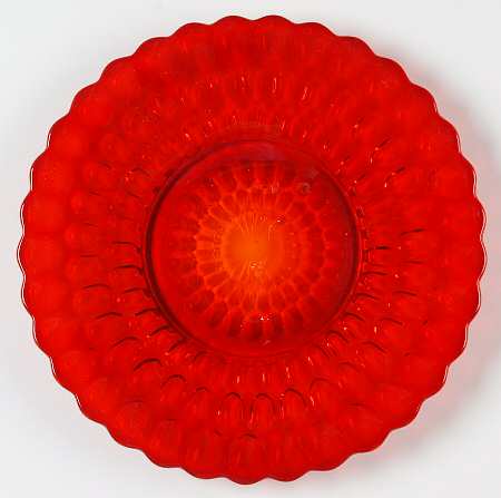 Thumbprint Ruby Luncheon Plate