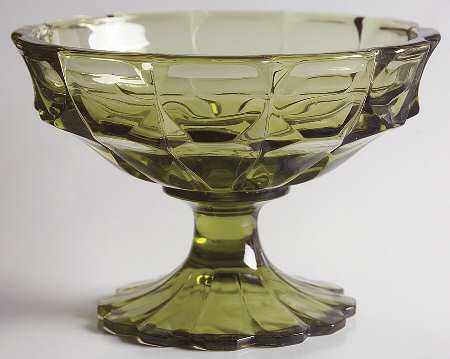 Valencia Colonial Green Tall Footed Candy Box No Lid