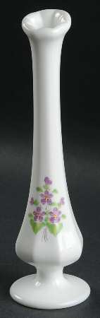 Violets In The Snow Bud Vase