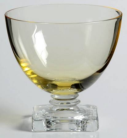 4020 Amber (Topaz Bowl) Low Sherbet