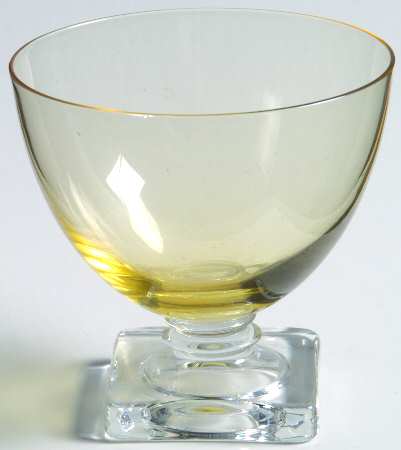 4020 Amber (Topaz Bowl) Low Sherbet
