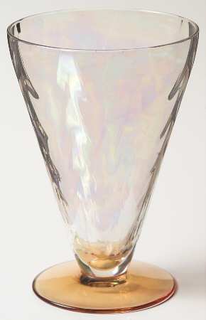 5082-5282 Amber (Iridized Bowl) 8 Oz Footed Tumbler
