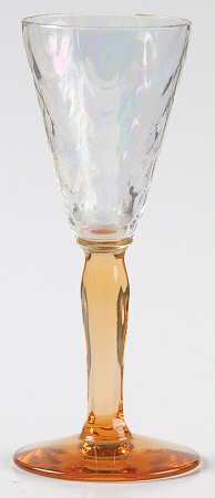 5082-5282 Amber (Iridized Bowl) Cordial Glass