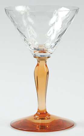 5082-5282 Amber (Iridized Bowl) Liquor Cocktail