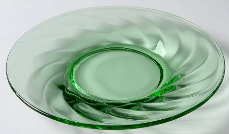 5082-5282 Green (Green Stem) Underplate for Finger Bowl