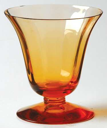 5093 Amber (Amber Bowl and Stem) Oyster or Fruit Cocktail
