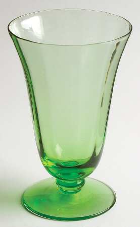 5093 Green (Regular Optic) Footed Tumbler