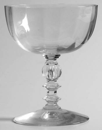 6008 Clear (Straight Optic) Low Sherbet
