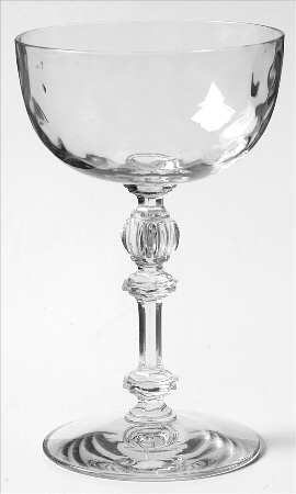 6008 Clear (Dimple Optic) Champagne/Tall Sherbet