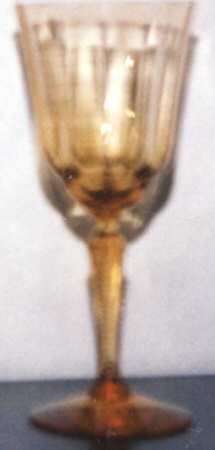 6009 Amber Cordial Glass