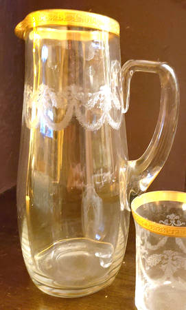 766-1 (Etched, Gold) Pitcher