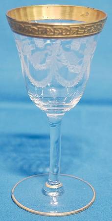 766-1 (Etched, Gold) Sherry Glass
