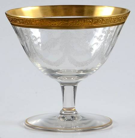 766-1 (Etched, Gold) Low Sherbet