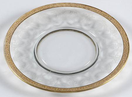 766-1 (Etched, Gold) Luncheon Plate