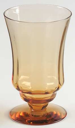 870 Amber Footed Tumbler