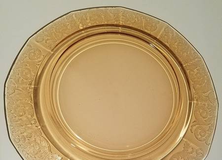 Acanthus Amber Large Dinner Plate