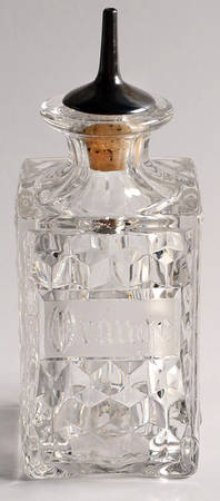 American Clear (Stem 2056) Orange Bottle & Tube with Stopper