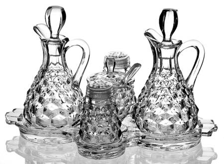 American Clear (Stem 2056) (6 Piece) Cloverleaf Condiment Set