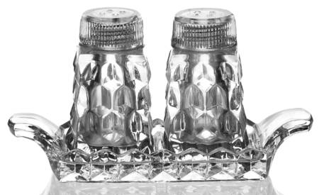 American Clear (Stem 2056) Mini Shaker Set w/Tray & Plastic Lids