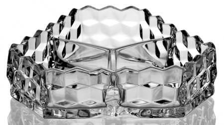 American Clear (Stem 2056) 3-Part Candy Dish, No Lid