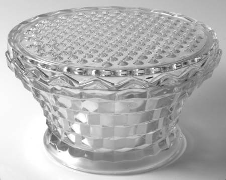 American Clear (Stem 2056) Flower Pot and Glass Frog Lid