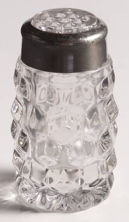American Clear (Stem 2056) Shaker with Metal Ring & Glass Insert