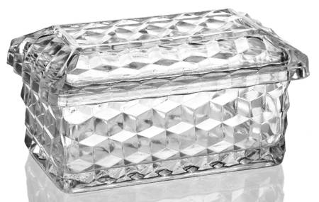 American Clear (Stem 2056) Rectangular Jewel Box with Lid