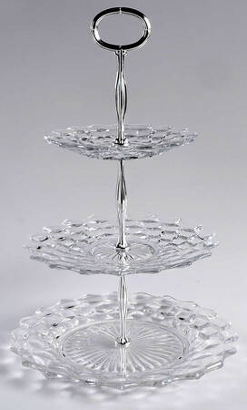 American Clear (Stem 2056) 3 Tier Serving Tray HC