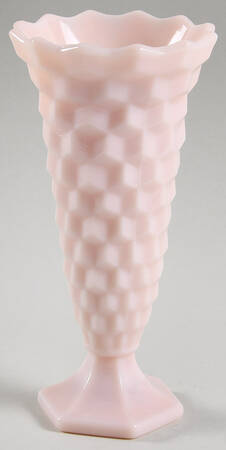 American Clear (Stem 2056) 6" Milk Glass Flared Bud Vase