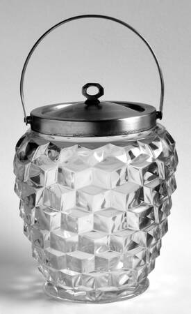 American Clear (Stem 2056) Biscuit Barrel & Lid