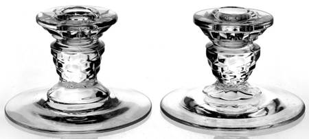American Clear (Stem 2056) Candlestick Single Light 3" (Set of 2)