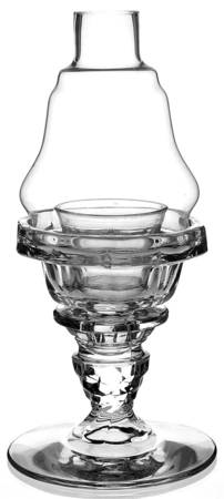 American Clear (Stem 2056) Candle Lamp & Chimney w/Peg and Cup