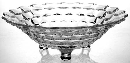 American Clear (Stem 2056) 10" 3-Toed Footed Bowl
