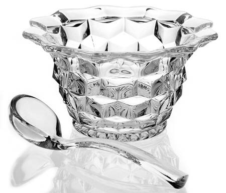 American Clear (Stem 2056) Mayonnaise Bowl & Ladle W/No Underplate