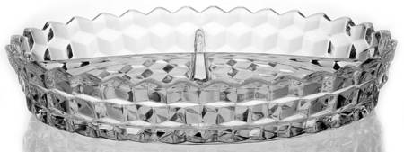 American Clear (Stem 2056) 10" Oval 3 Part Relish
