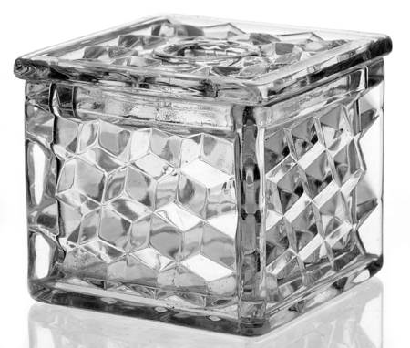 American Clear (Stem 2056) Square Hair Receiver & Lid