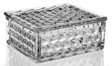 American Clear (Stem 2056) Handkerchief Box with Lid