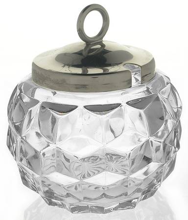 American Clear (Stem 2056) 3" Rose Bowl & Metal Lid