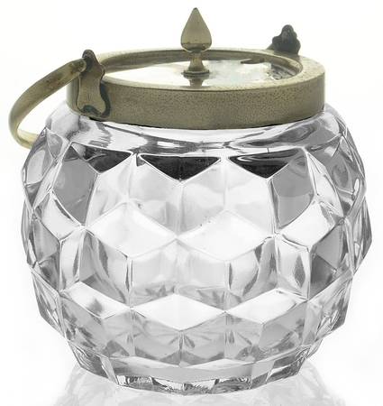 American Clear (Stem 2056) 3" Rose Bowl & Metal Lid