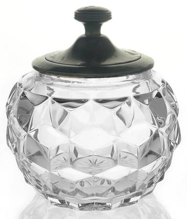 American Clear (Stem 2056) 3" Rose Bowl & Metal Lid