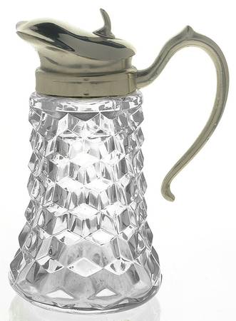 American Clear (Stem 2056) Plain Handle Syrup with Nickel Top