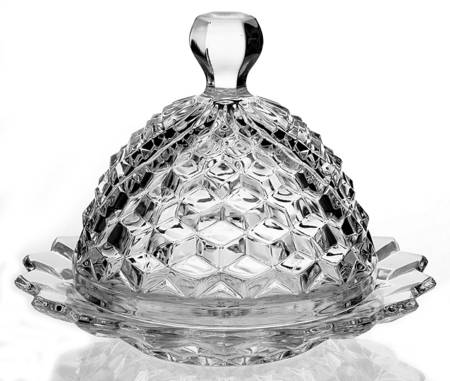 American Clear (Stem 2056) Round Covered Butter