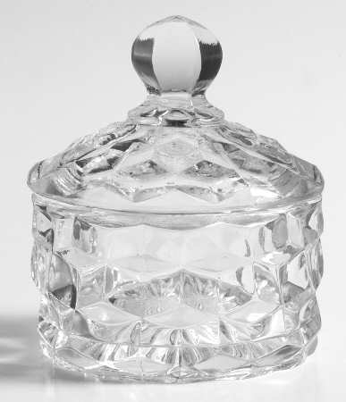 American Clear (Stem 2056) Round Cosmetic Box with Lid