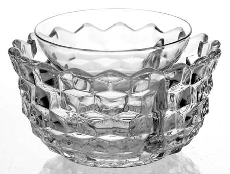 American Clear (Stem 2056) Ice Dish with Fruit Cocktail